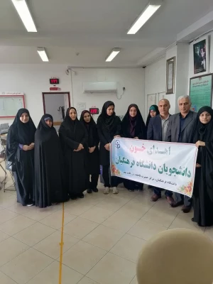 حضور در مرکز اهدای خون شهرستان قائمشهر جهت اهدای خون