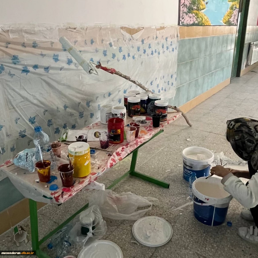 اردوی جهادی دانشجو معلمان پردیس فاطمه الزهرا (س) ساری در روستای الندان بخش چهاردانگه ساری به همت بسیج دانشجویی  6