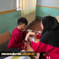 اردوی جهادی دانشجو معلمان پردیس فاطمه الزهرا (س) ساری در روستای الندان بخش چهاردانگه ساری به همت بسیج دانشجویی  7