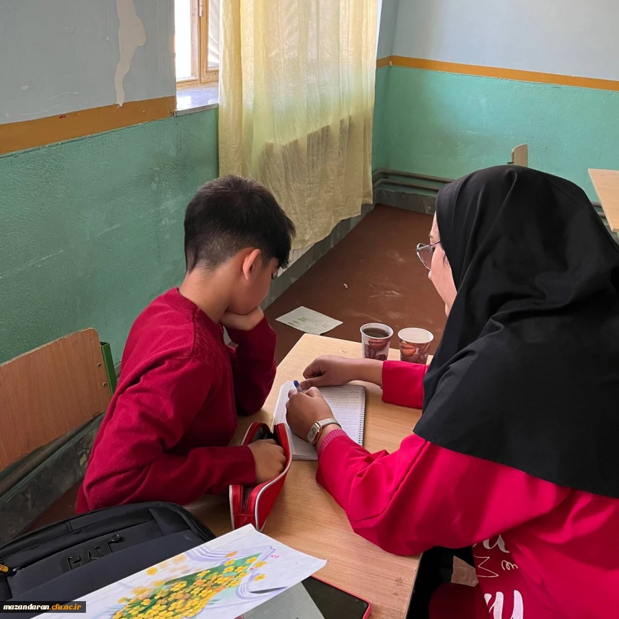 اردوی جهادی دانشجو معلمان پردیس فاطمه الزهرا (س) ساری در روستای الندان بخش چهاردانگه ساری به همت بسیج دانشجویی  7