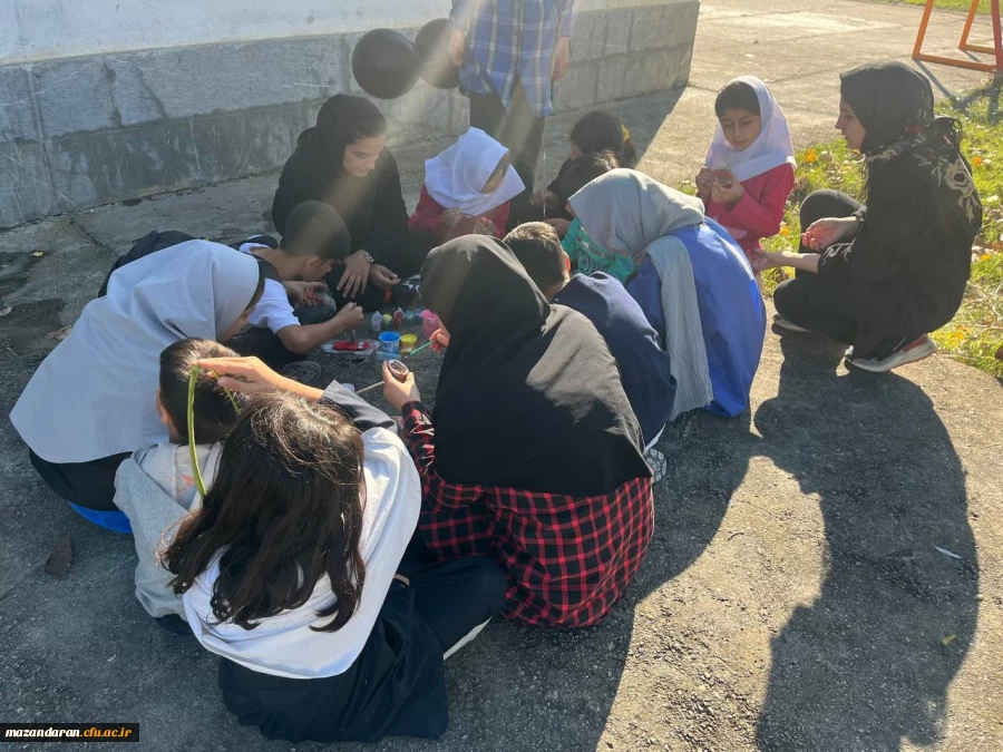 اردوی جهادی دانشجو معلمان پردیس فاطمه الزهرا (س) ساری در روستای الندان بخش چهاردانگه ساری به همت بسیج دانشجویی  8