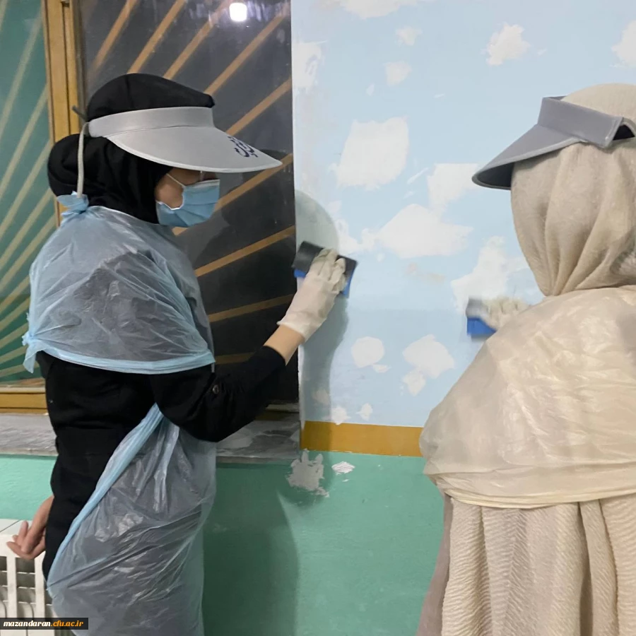 اردوی جهادی دانشجو معلمان پردیس فاطمه الزهرا (س) ساری در روستای الندان بخش چهاردانگه ساری به همت بسیج دانشجویی  12