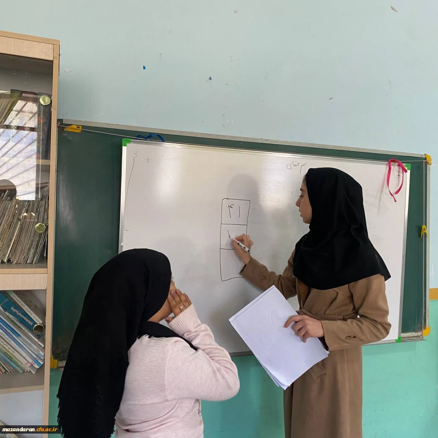 اردوی جهادی دانشجو معلمان پردیس فاطمه الزهرا (س) ساری در روستای الندان بخش چهاردانگه ساری به همت بسیج دانشجویی  14