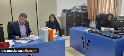 بازدید تیم ارزیابی دانشگاه فرهنگیان استان مازندران از واحدهای مختلف اداری ،آموزشی ،سرای دانشجویی و سالن ورزشی پردیس فاطمه الزهرا(س) ساری

