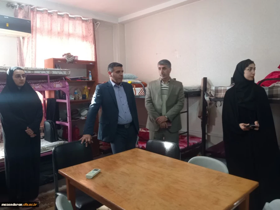 بازدید تیم ارزیابی دانشگاه فرهنگیان استان مازندران دکتر رحمان کرامتی و دکتر میرزاجانی از واحدهای مختلف اداری ،آموزشی ،سرای دانشجویی و سالن ورزشی پردیس فاطمه الزهرا(س) ساری
 2