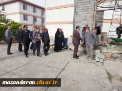  فرماندار و مسئولان شهری شهرستان قائمشهر از روند ساخت المان شهید گمنام 2