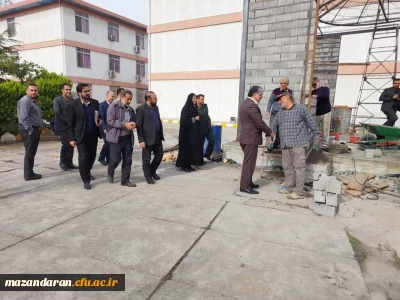 بازدید فرماندار و مسئولان شهری شهرستان قائمشهر از روند ساخت المان شهید گمنام