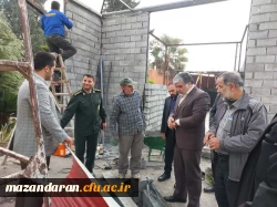  فرماندار و مسئولان شهری شهرستان قائمشهر از روند ساخت المان شهید گمنام 3