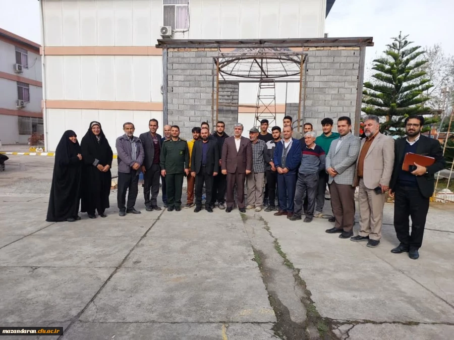  فرماندار و مسئولان شهری شهرستان قائمشهر از روند ساخت المان شهید گمنام 4