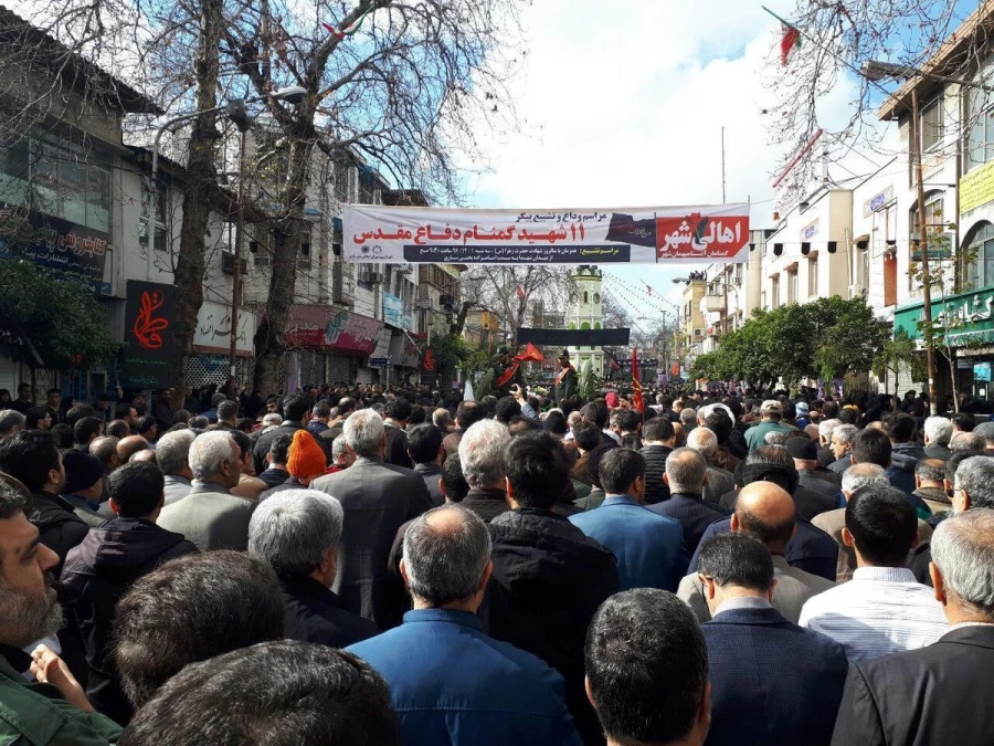 مراسم تشییع و تدفین شهیدان گمنام هشت سال دفاع مقدس 12