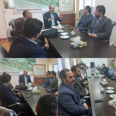 نصب المان و احداث مرقد در مزار مطهر شهید خوشنام مرکز نوشهر محور کار نشست با ریاست بنیاد شهید شهرستان نوشهر  3