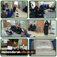 برگزاری مراسم فاطمیه با حضور همکاران اداری در پردیس خواهران ساری  2