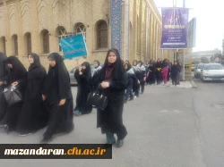 حضور کارکنان و دانشجو معلمان بسیجی  در  مراسم یادبود شهدای کرمان در گلزار شهدای ساری 4