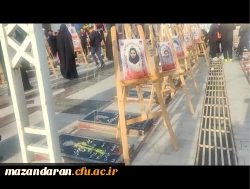حضور کارکنان و دانشجو معلمان بسیجی  در  مراسم یادبود شهدای کرمان در گلزار شهدای ساری 9