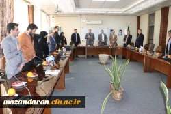 جلسه اداری دکتر مهدوی رئیس دانشگاه در مرکز شهید رجایی بابل 2