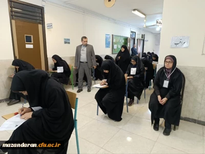 بازدید سیدعابدین خدادادی از حوزه امتحانات پایان ترم پردیس فاطمه الزهرا (س) ساری