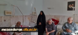 حضور رضایی منش ریاست پردیس فاطمه الزهرا س در مرکز توانبخشی امام علی علیه السلام و عیادت از جانبازان  3