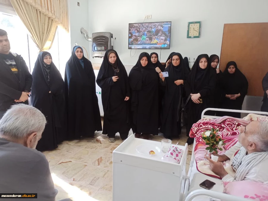 حضور رضایی منش ریاست پردیس فاطمه الزهرا س در مرکز توانبخشی امام علی علیه السلام و عیادت از جانبازان  4