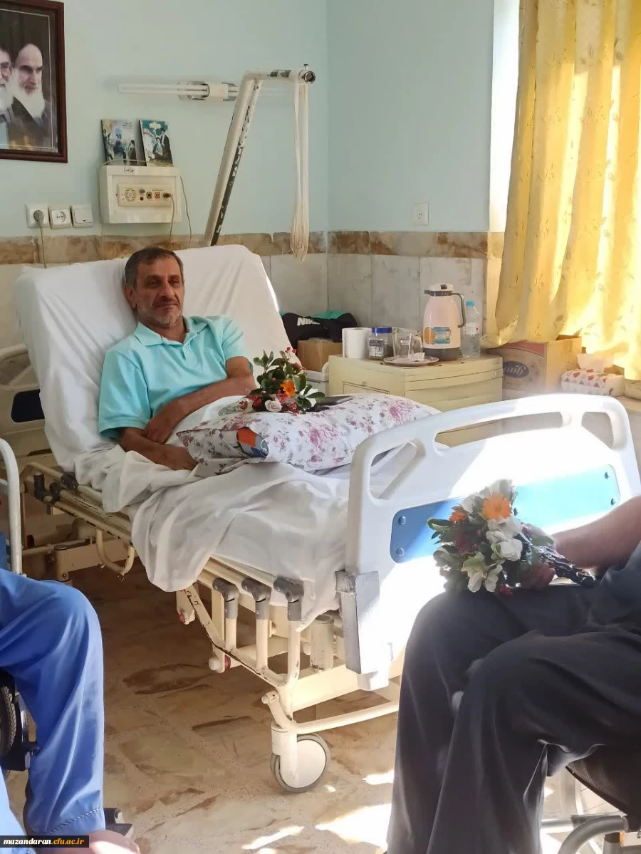 حضور رضایی منش ریاست پردیس فاطمه الزهرا س در مرکز توانبخشی امام علی علیه السلام و عیادت از جانبازان  8