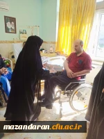 حضور رضایی منش ریاست پردیس فاطمه الزهرا س در مرکز توانبخشی امام علی علیه السلام و عیادت از جانبازان  11
