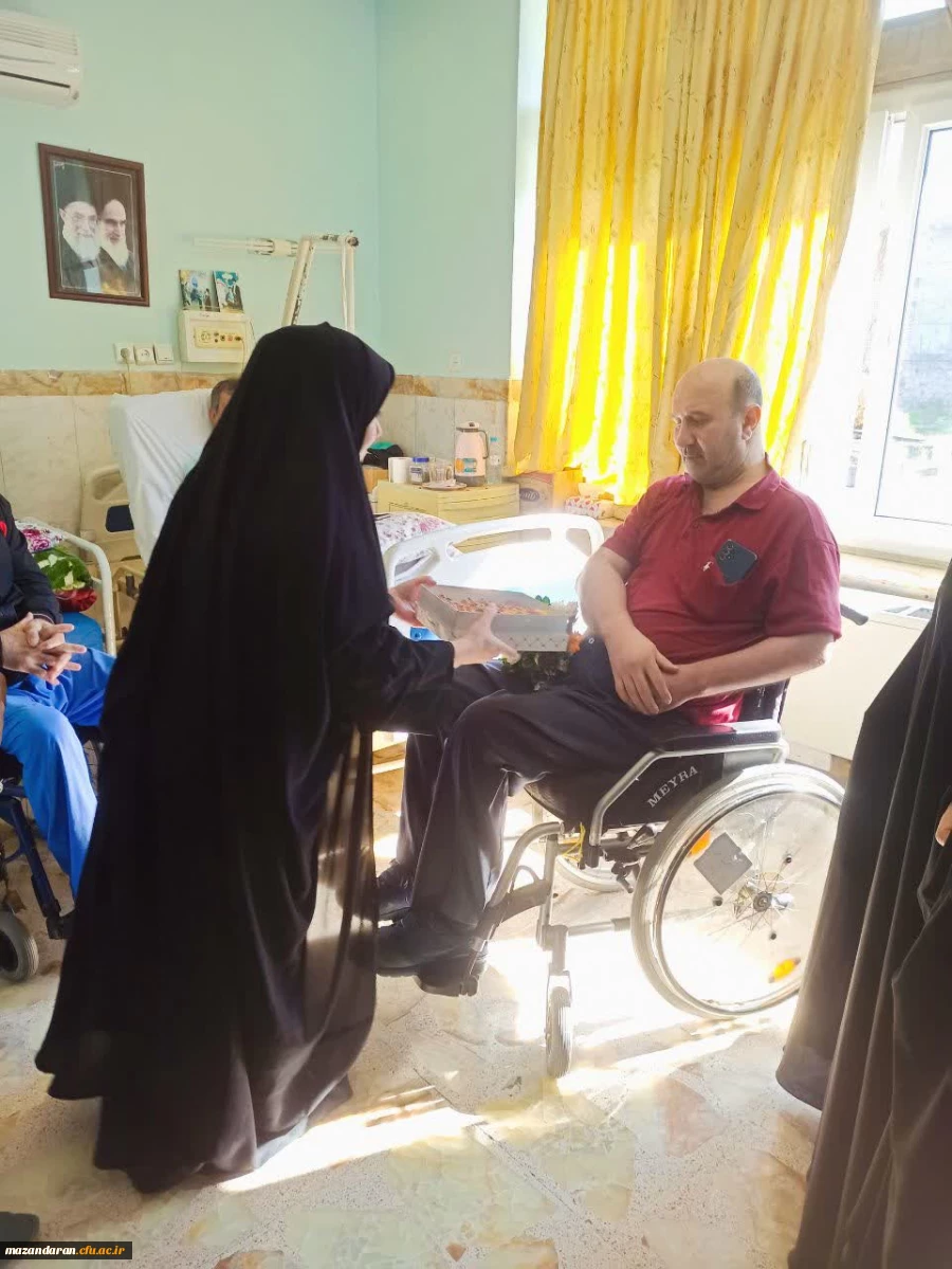 حضور رضایی منش ریاست پردیس فاطمه الزهرا س در مرکز توانبخشی امام علی علیه السلام و عیادت از جانبازان  11