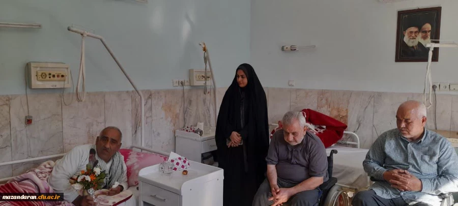 حضور رضایی منش ریاست پردیس فاطمه الزهرا س در مرکز توانبخشی امام علی علیه السلام و عیادت از جانبازان  4