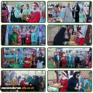 حضور دانشجویان مرکز حضرت فاطمه (س) قائمشهر در جشنواره اقوام