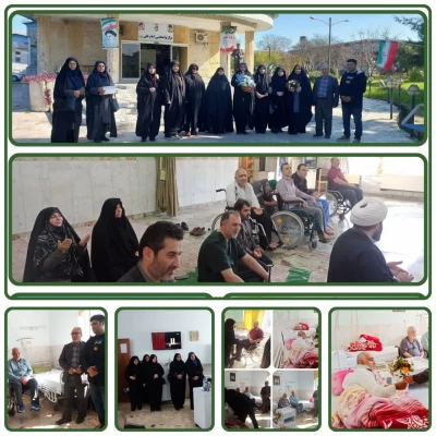 حضور  در مرکز  توانبخشی امام علی (ع) و عیادت از جانبازان جنگ تحمیلی به مناسبت ایام ا... دهه فجر  8