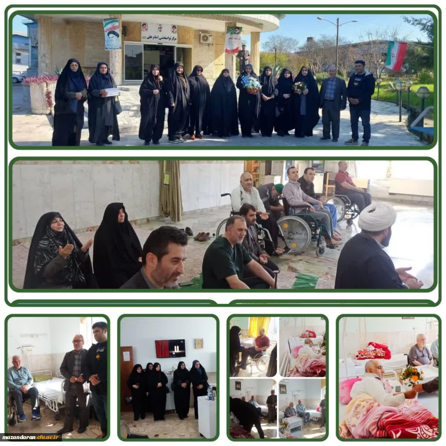 حضور  در مرکز  توانبخشی امام علی (ع) و عیادت از جانبازان جنگ تحمیلی به مناسبت ایام ا... دهه فجر  8