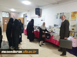 برگزاری نمایشگاه آثار هنری( هنرهای سنتی _ بافت ) دانشجویان رشته کاروفناوری پردیس فاطمه الزهرا(س)ساری با حضور استاد درس مربوطه سرکار خانم نورمحمدیار و بازدید ریاست پردیس، کارکنان و دانشجویان 
  روز دوشنبه مورخ ۱۴ اسفند ۱۴۰۲ 7