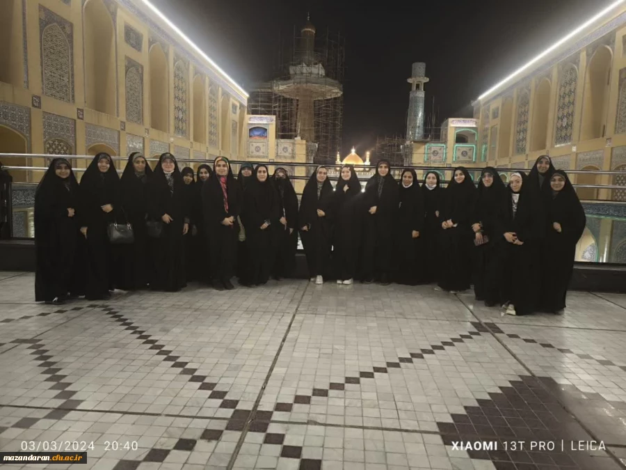 اعزام دانشجویان  پردیس ومراکز تابعه دانشگاه فرهنگیان مازندران  به کربلا 2