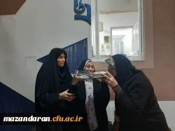 آیین بدرقه کاروان راهیان نور مرکز حضرت فاطمه (س) قائمشهر 2