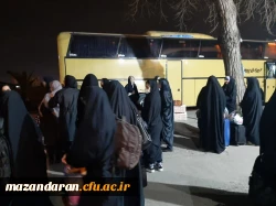 آیین بدرقه کاروان راهیان نور مرکز حضرت فاطمه (س) قائمشهر 2