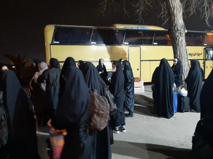 آیین بدرقه کاروان راهیان نور مرکز حضرت فاطمه (س) قائمشهر 2