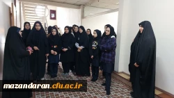 حضور دانش آموزان مدرسه دخترانه شاهد بابل در مرکز آموزش عالی حضرت فاطمه(س)قائمشهر 2