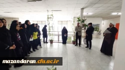 حضور دانش آموزان مدرسه دخترانه شاهد بابل در مرکز آموزش عالی حضرت فاطمه(س)قائمشهر 2