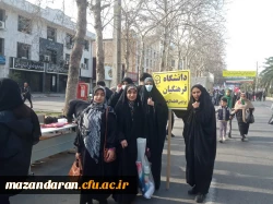 حضور ریاست ، کارکنان، اساتید و دانشجو معلمان پردیس فاطمه الزهرا (س) ساری  در راهپیمایی 22 بهمن  5