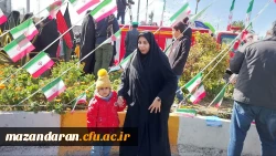 حضور ریاست ، کارکنان، اساتید و دانشجو معلمان پردیس فاطمه الزهرا (س) ساری  در راهپیمایی 22 بهمن  6