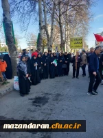 حضور ریاست ، کارکنان، اساتید و دانشجو معلمان پردیس فاطمه الزهرا (س) ساری  در راهپیمایی 22 بهمن  11