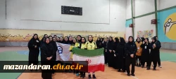 کسب مقام قهرمانی تیم والیبال پردیس فاطمه الزهرا س ساری در دومین  المپیاد ورزشی والیبال دختران دانشگاه فرهنگیان مازندران  4