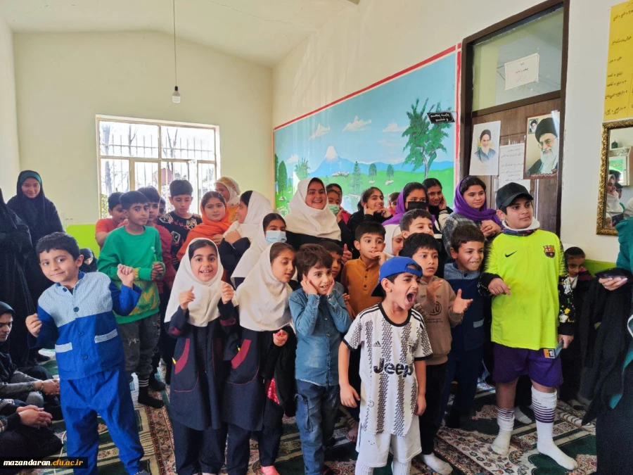 اردوی جهادی دانشجو معلمان بسیجی پردیس خواهران ساری در روستای زرین آباد سفلی  14