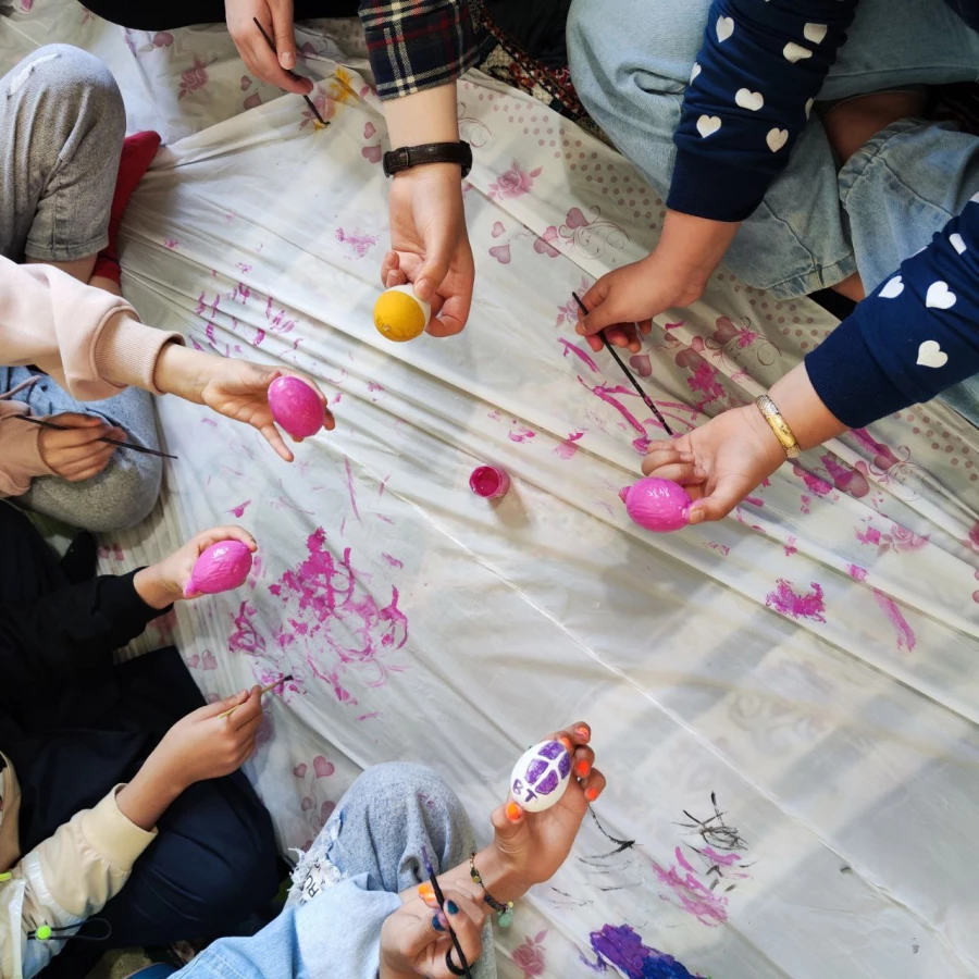 اردوی جهادی دانشجو معلمان بسیجی پردیس خواهران ساری در روستای زرین آباد سفلی  7