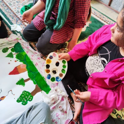 اردوی جهادی دانشجو معلمان بسیجی پردیس خواهران ساری در روستای زرین آباد سفلی  13