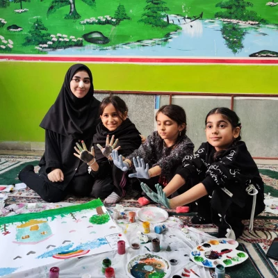 اردوی جهادی دانشجو معلمان بسیجی پردیس خواهران ساری در روستای زرین آباد سفلی  15