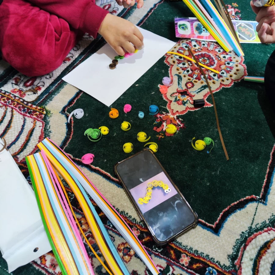 اردوی جهادی دانشجو معلمان بسیجی پردیس خواهران ساری در روستای زرین آباد سفلی  16