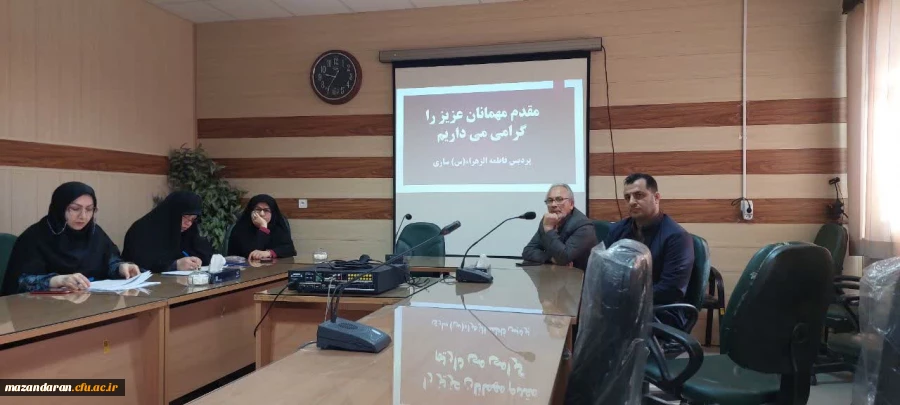 نشست صمیمی علی بابایی کارنامی نماینده مجلس شورای اسلامی با ریاست و کارکنان پردیس فاطمه الزهرا س ساری  4