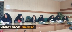نشست صمیمی علی بابایی کارنامی نماینده مجلس شورای اسلامی با ریاست و کارکنان پردیس فاطمه الزهرا س ساری  4
