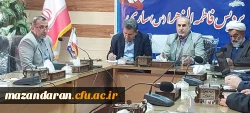 نشست صمیمی علی بابایی کارنامی نماینده مجلس شورای اسلامی با ریاست و کارکنان پردیس فاطمه الزهرا س ساری  7