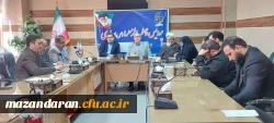 نشست صمیمی علی بابایی کارنامی نماینده مجلس شورای اسلامی با ریاست و کارکنان پردیس فاطمه الزهرا س ساری  12