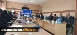 نشست صمیمی علی بابایی کارنامی نماینده مجلس شورای اسلامی با ریاست و کارکنان پردیس فاطمه الزهرا س ساری  3